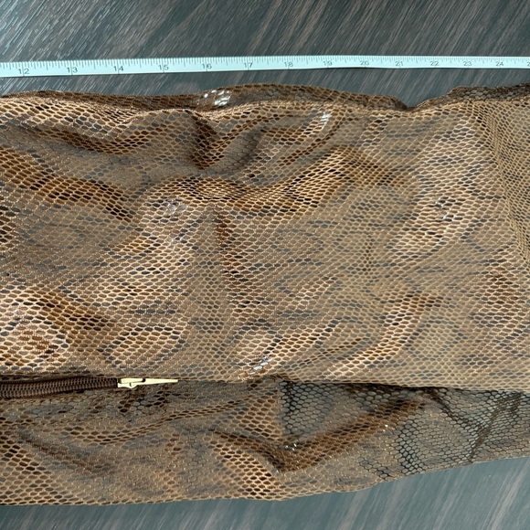 FN faux reptile brown over the knee boots - Picture 4 of 8